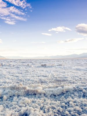 Badwater Salt Flats Salt flats under a colorful sky